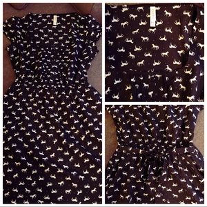 Xhilaration Horse Print Skater Dress